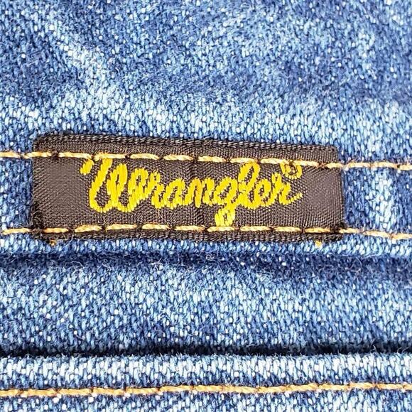 Wrangler Jeans Men’s Size 40x36 Tall Straight Leg Blue Rodeo Leather Patch 40 - Picture 6 of 9